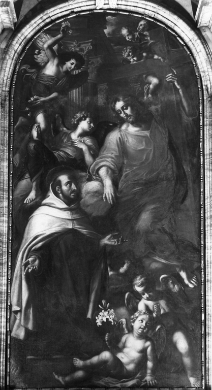 Apparizione di Cristo a San Giovanni della Croce (pala d'altare) di De Bar Nicolas (sec. XVII)
