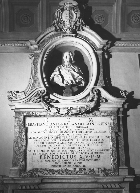 Ritratto del cardinale Antonio Tanara (scultura) di Corsini Agostino (sec. XVIII)
