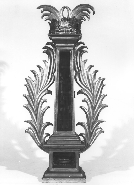 reliquiario architettonico - a obelisco - ambito romano (sec. XIX)