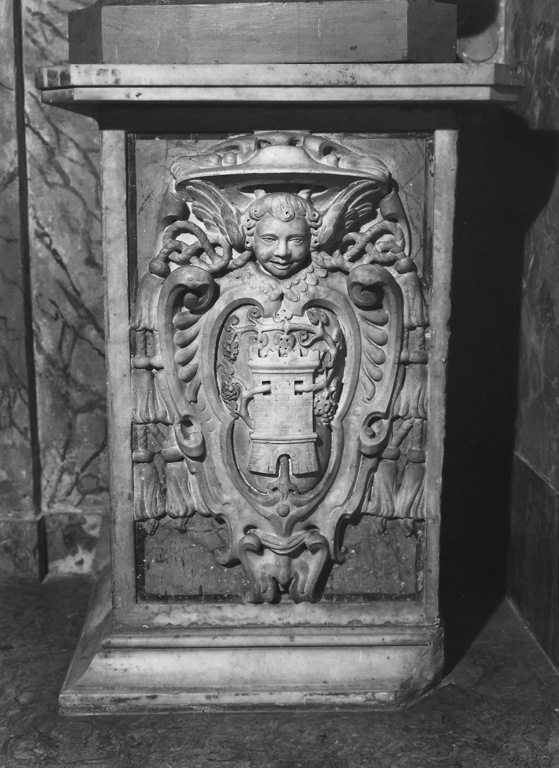 piedistallo di statua - ambito romano (sec. XVII)