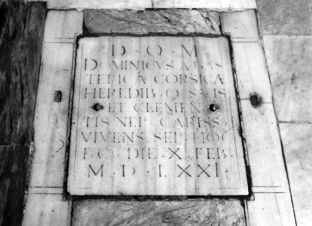 lapide tombale - manifattura romana (sec. XVI)