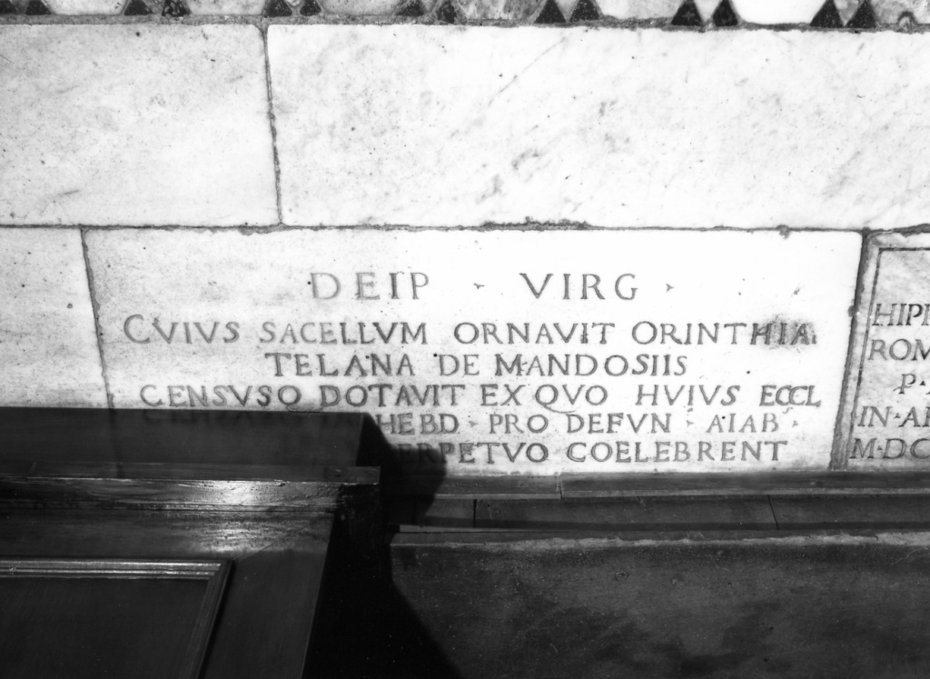 lapide - ambito romano (sec. XVII)