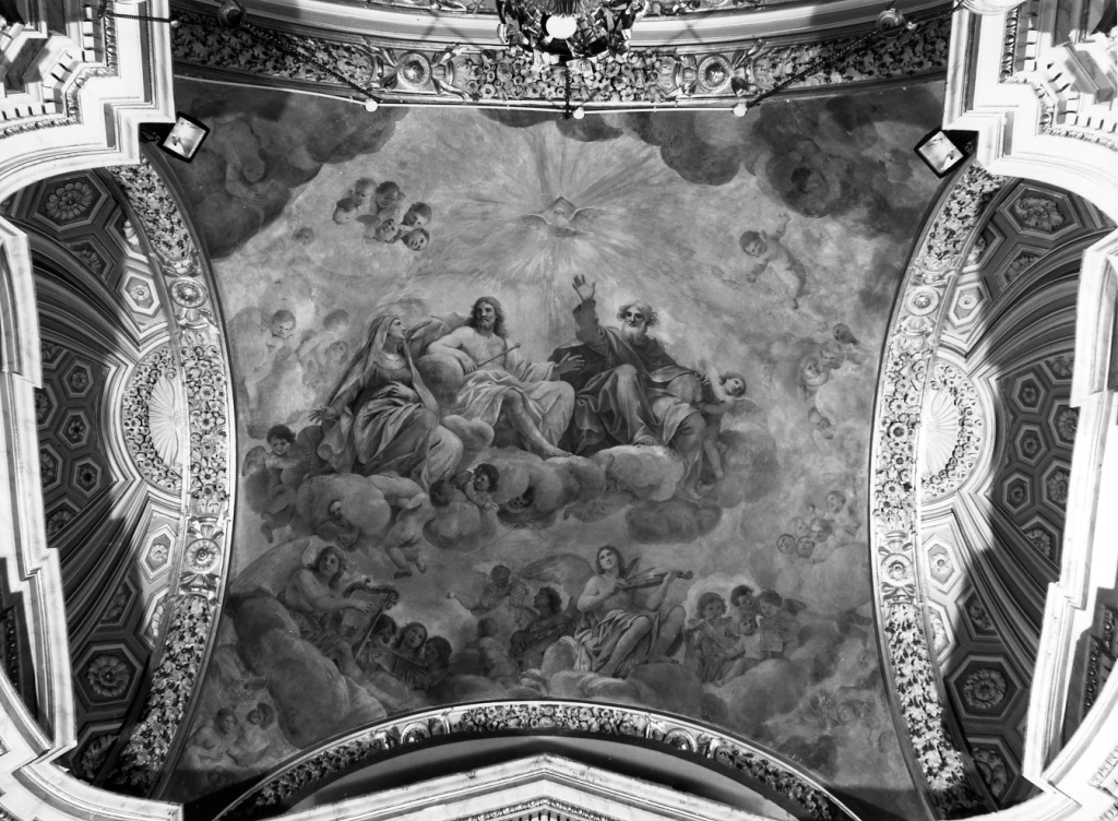 SS. Trinità, angeli (dipinto) di Gimignani Giacinto (sec. XVII)