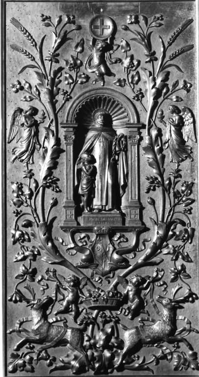 San Giovanni de Matha (rilievo) di Fontana Francesco, Burzagli G (sec. XIX)
