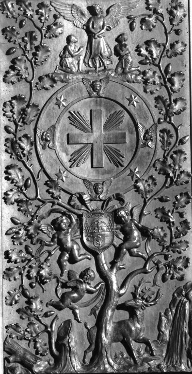 Croce dei Trinitari (rilievo) di Fontana Francesco, Galli Pietro (sec. XIX)