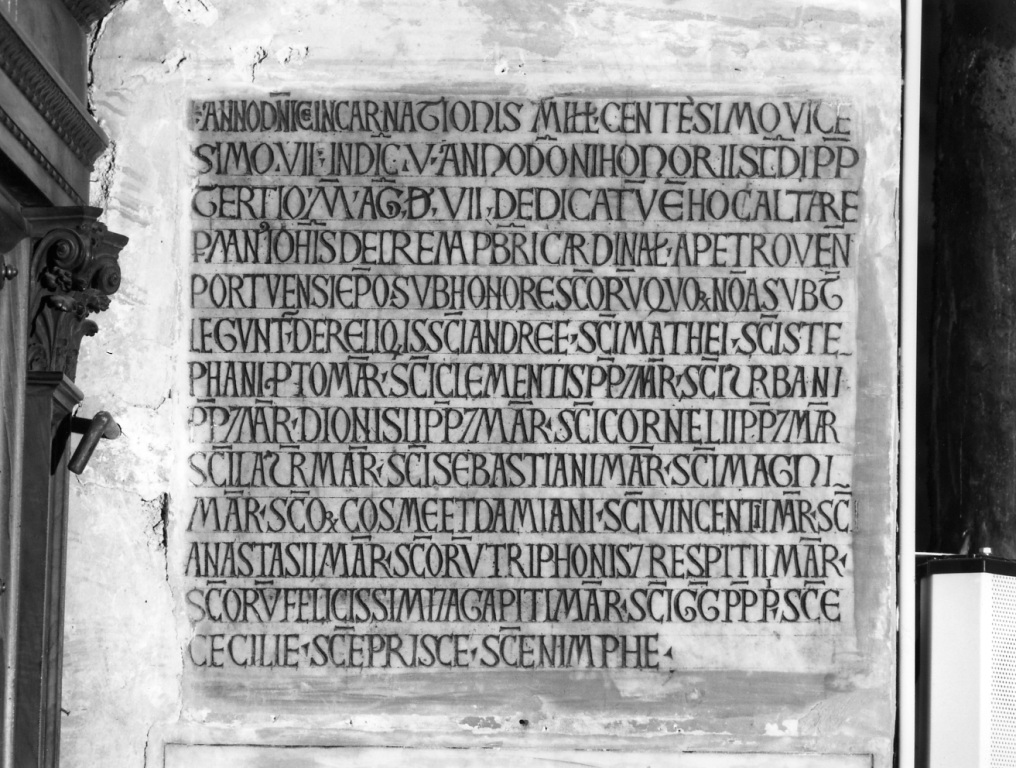 lapide - ambito romano (sec. XII)