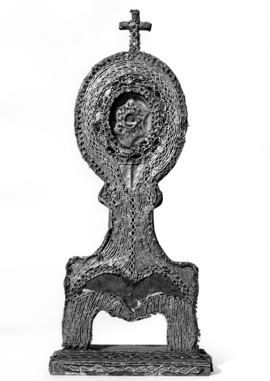 reliquiario - a ostensorio - ambito romano (fine/inizio secc. XIX/ XX)