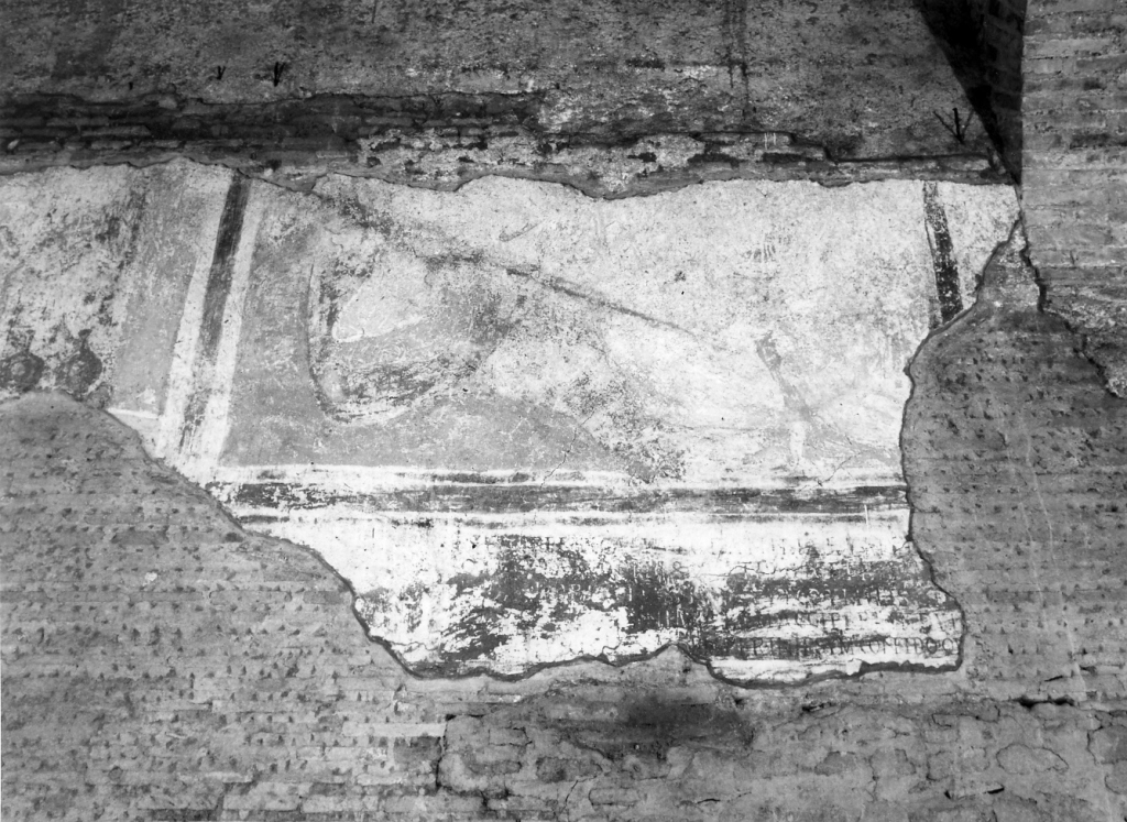 dipinto, frammento - scuola romana (sec. VIII)