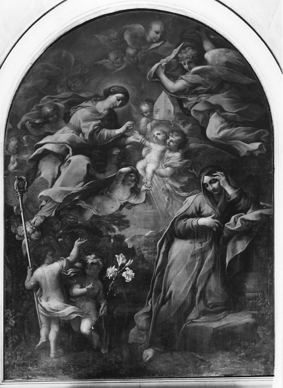 Il sogno della madre di San Roberto (pala d'altare) di Vanni Raffaello (sec. XVII)