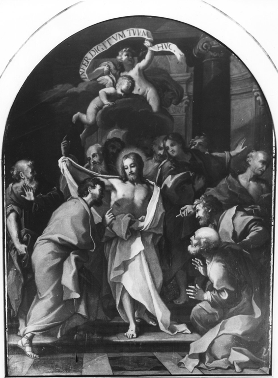 Incredulità di San Tommaso (dipinto) di Passeri Giuseppe (sec. XVII)