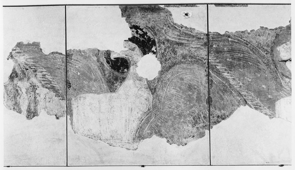 Simboli degli evangelisti Giovanni e Marco (dipinto, frammento) - ambito orientale (sec. XII)