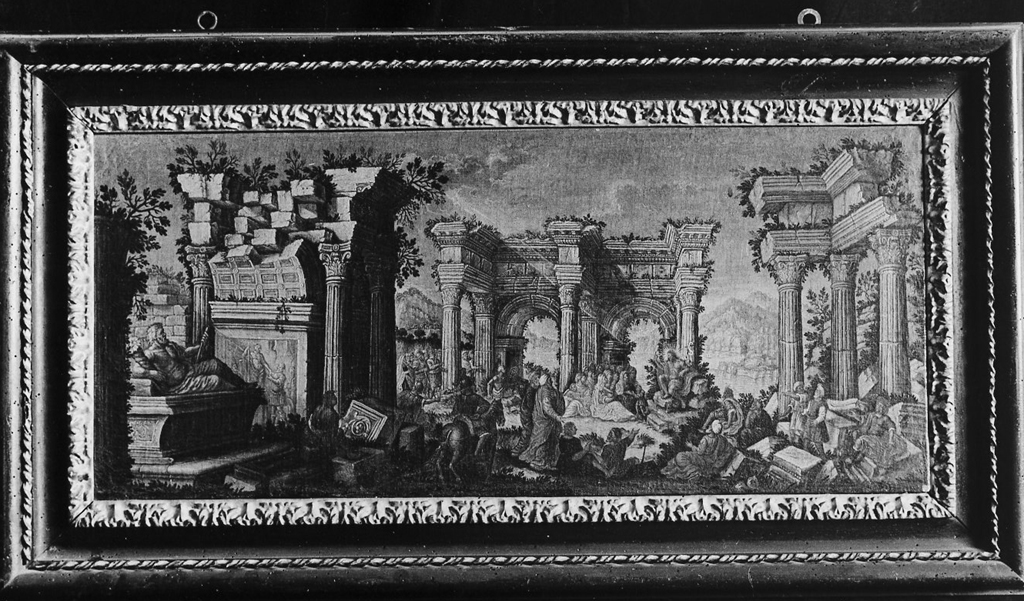 Predica del Battista (dipinto) - ambito romana (secc. XVI/ XVII)