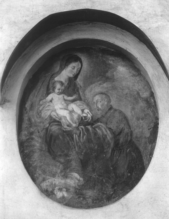 Madonna della Vallicella con San Filippo Neri (dipinto) - ambito romano (prima metà sec. XVIII)