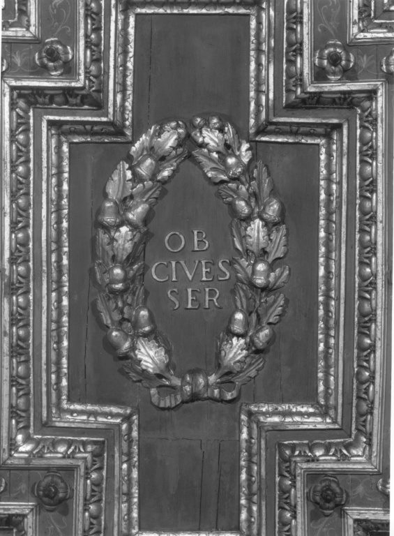 soffitto a cassettoni, complesso decorativo - ambito romano (sec. XVI)