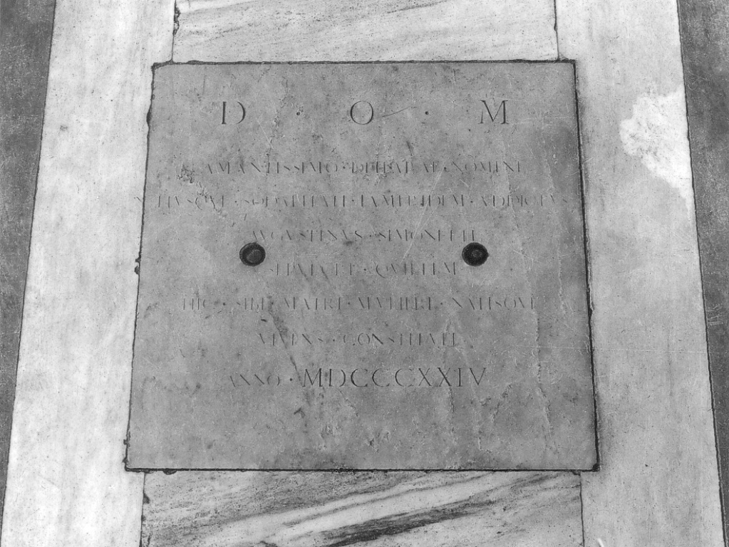 lapide - ambito romano (sec. XIX)