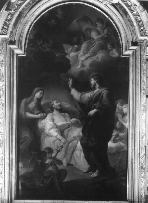 morte di San Giuseppe (dipinto) di Pozzi Stefano (sec. XVIII)
