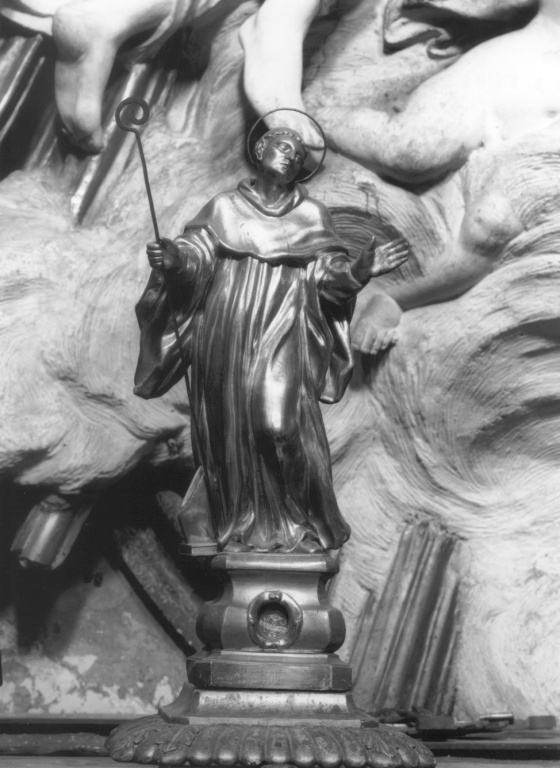 san Valerio martire,san Mauro abate,san Bernardo abate, san Bonaventura (reliquiario antropomorfo, serie) - ambito romano (sec. XVIII)