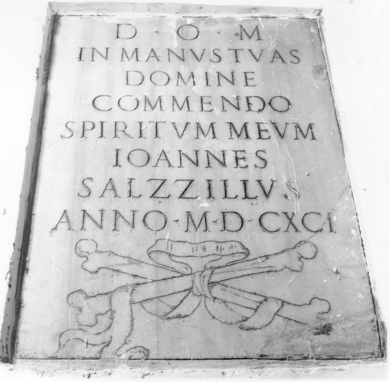 lapide - ambito romano (sec. XVII)