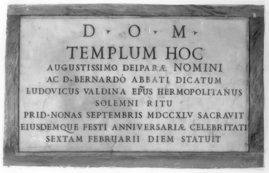 lapide - ambito romano (sec. XVIII)