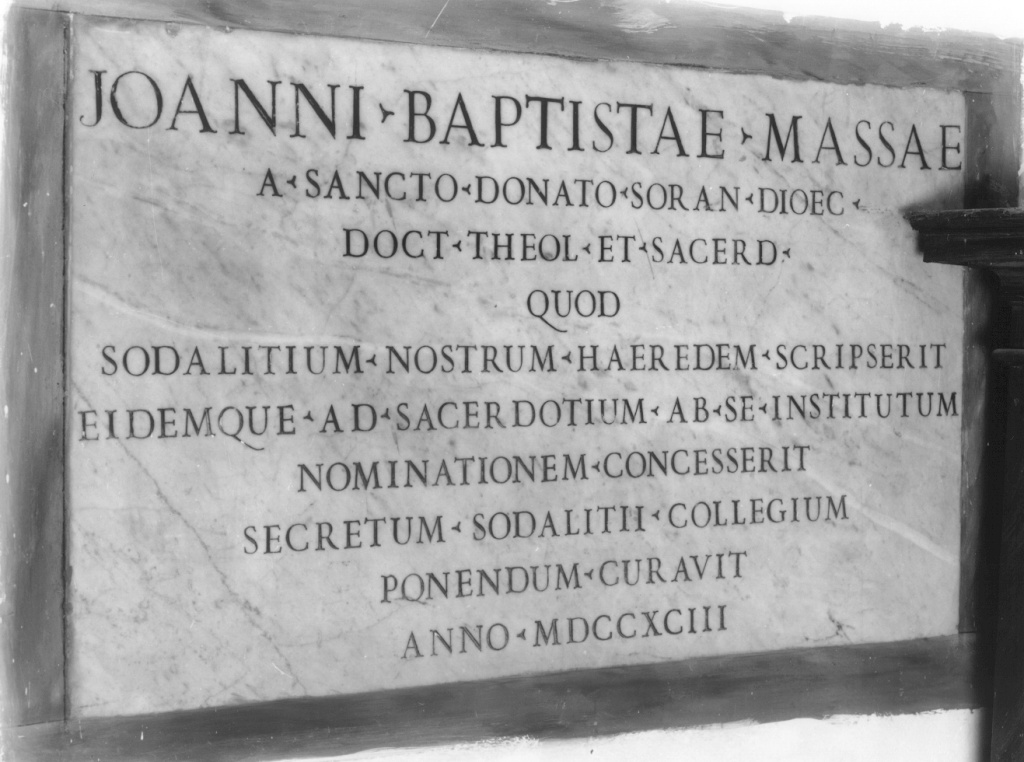 lapide - ambito romano (sec. XVIII)