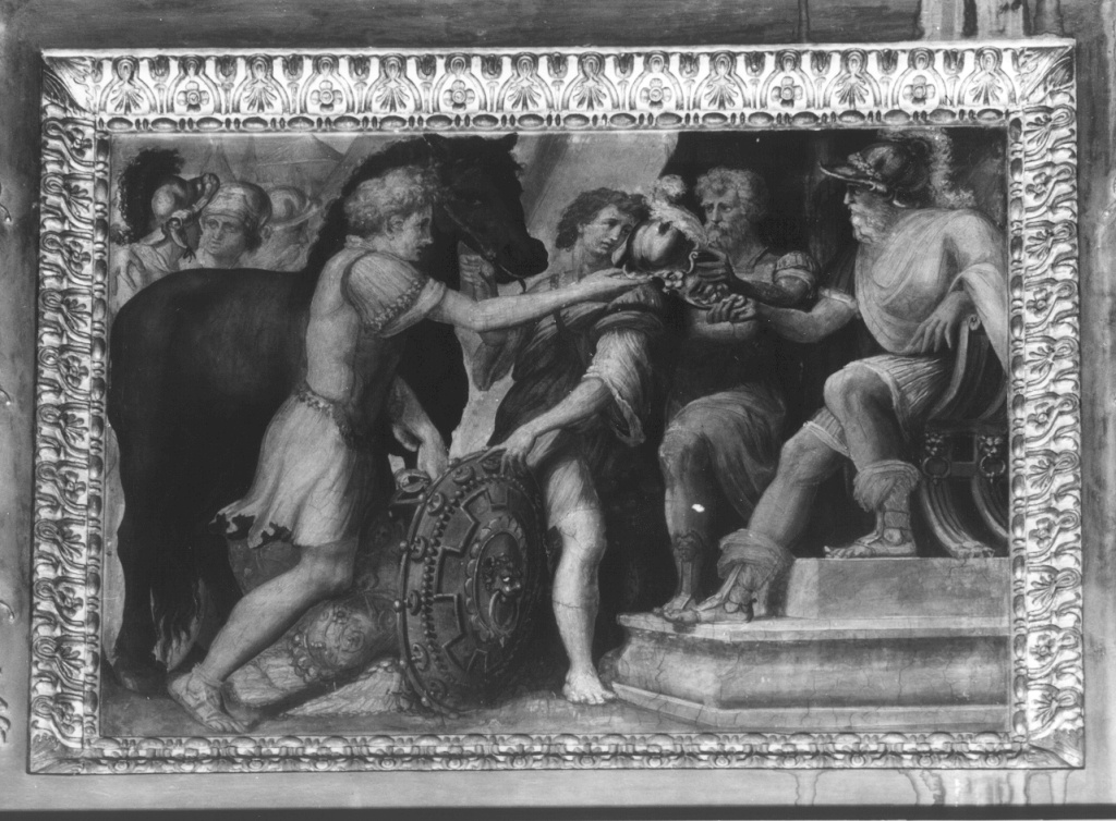 Quinto Fabio Massimo tratta gentilmente un nolano che si era pronunciato contro gli alleati romani (dipinto) di Ricciarelli Daniele detto Daniele da Volterra (sec. XVI)