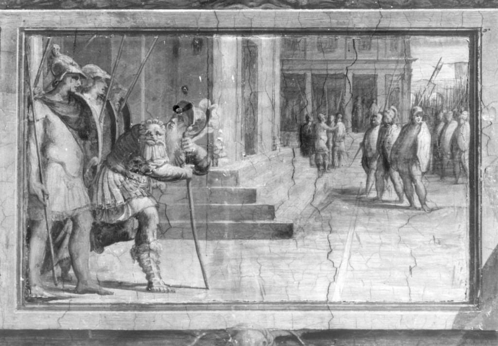 Episodio storico (dipinto) di Bonaccorsi Pietro detto Perin del Vaga (e aiuti) (sec. XVI)