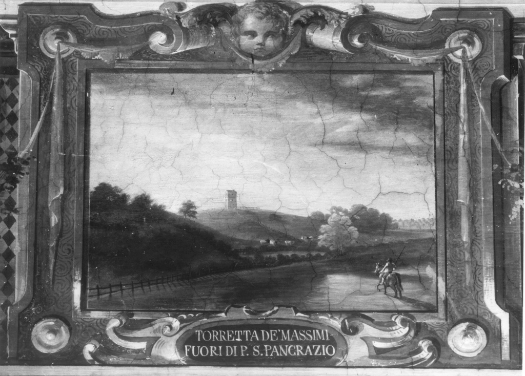 Tenuta Massimo fuori Porta s. Pancrazio (dipinto) di Angelini Annibale (sec. XIX)