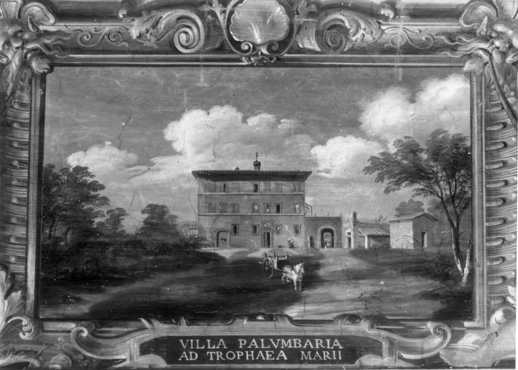 Villa Palombara ai Trofei di Mario (dipinto) di Angelini Annibale (sec. XIX, sec. XIX)