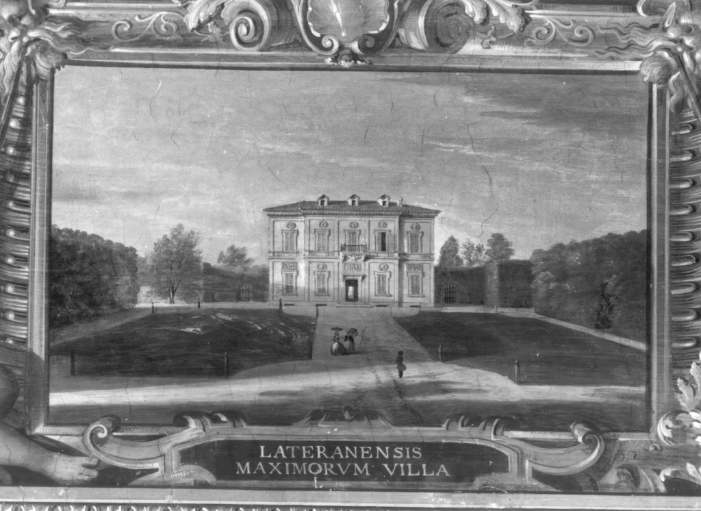 Villa Massimo al Laterano (dipinto) di Angelini Annibale (sec. XIX, sec. XIX)