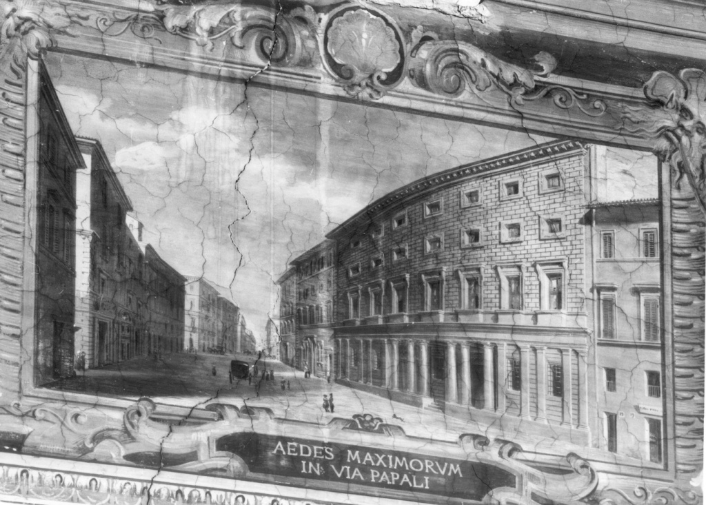 Palazzo Massimo alle colonne (dipinto) di Angelini Annibale (sec. XIX, sec. XIX)