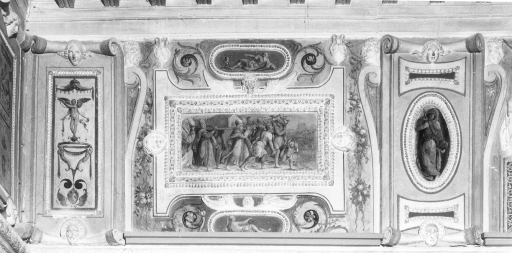 l'arca trasportata al tempio (dipinto) di Ponsio Jacquio (sec. XVI)