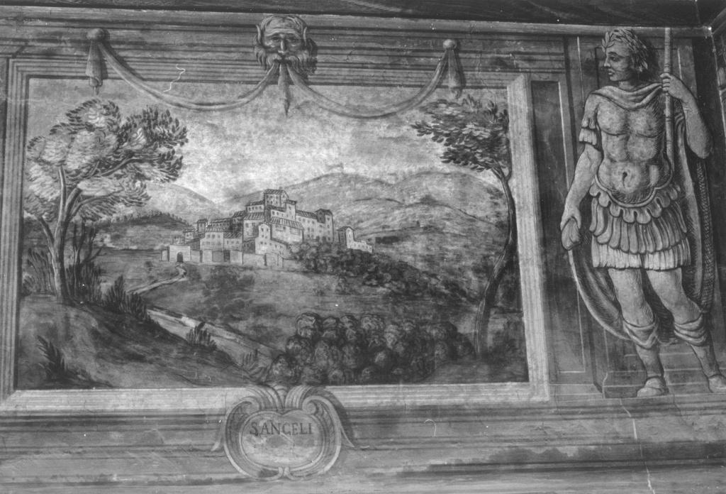 veduta di Sant'Angelo (dipinto) - ambito romano (sec. XVI)