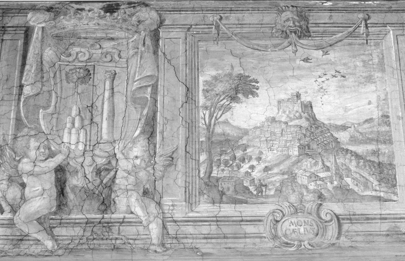 veduta di Montecelio (dipinto) - ambito romano (sec. XVI)
