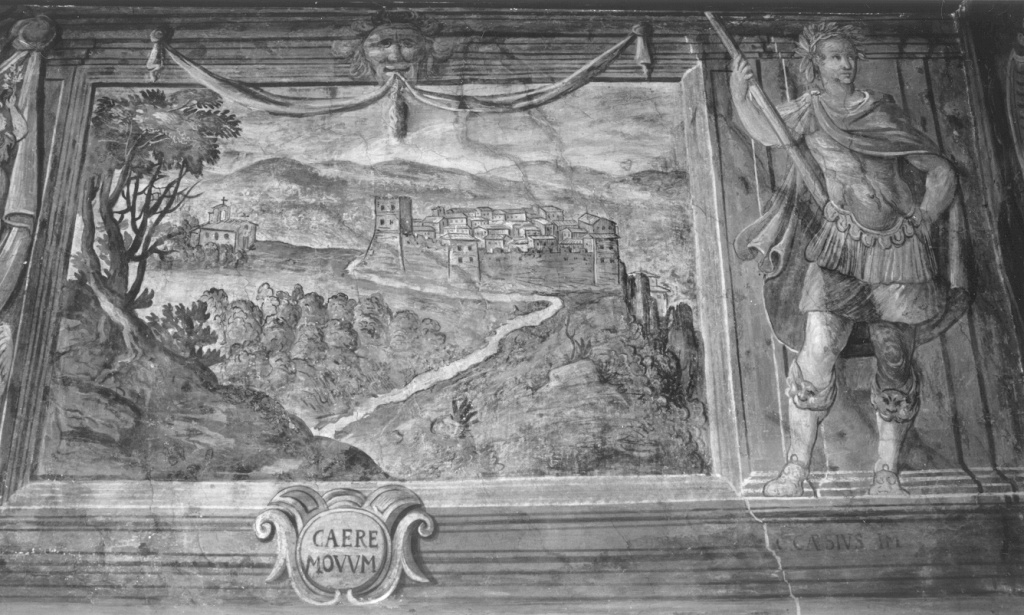 veduta di Ceri (dipinto) - ambito romano (sec. XVI)