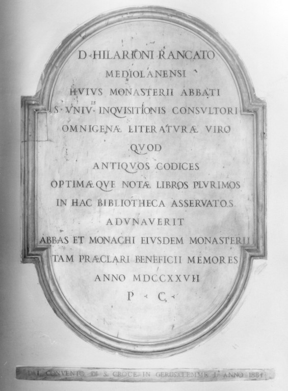 lapide - ambito romano (sec. XVIII)