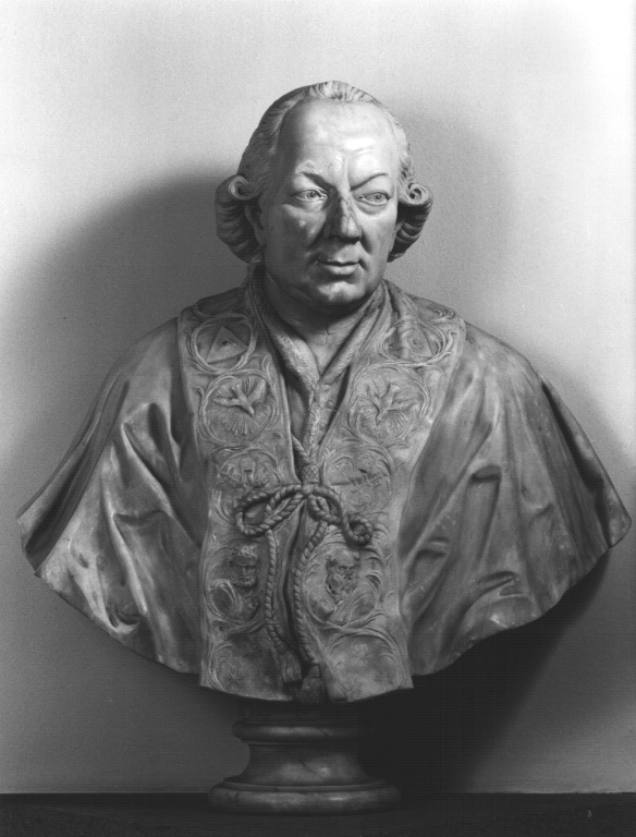 Papa Pio VI Braschi (busto) - ambito romano (ultimo quarto sec. XVIII)