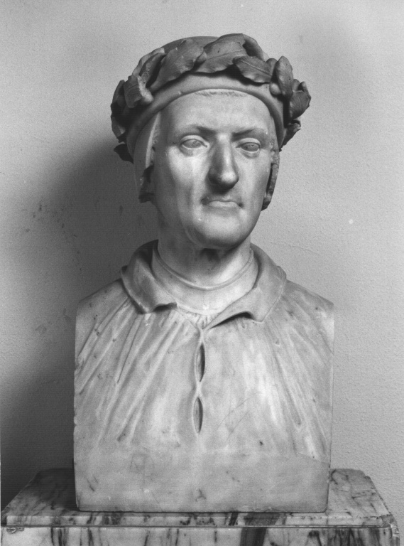Dante Alighieri (busto) di Lardani C (seconda metà sec. XIX, sec. XIX)