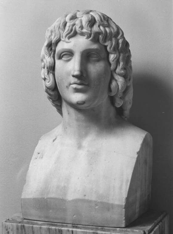 Busto virile (busto) - ambito romano (seconda metà, seconda metà sec. XIX, sec. XIX)