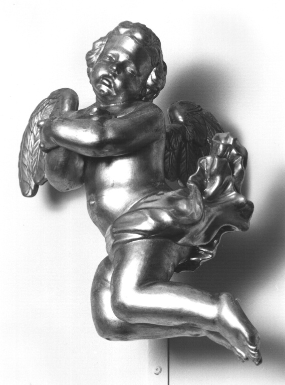 putto alato (scultura) - ambito romano (sec. XVIII)