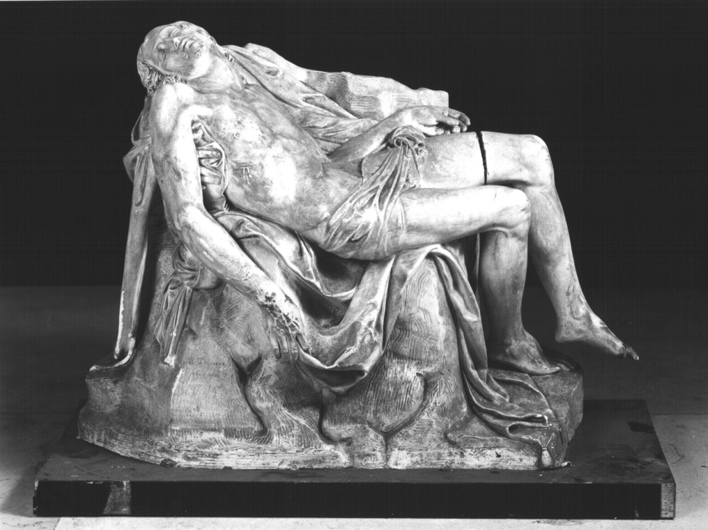 Cristo morto (scultura) - ambito romano (secc. XVIII/ XIX)