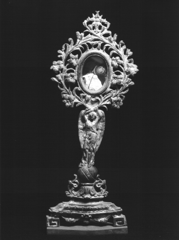 reliquiario - a ostensorio - ambito romano (prima metà sec. XIX)