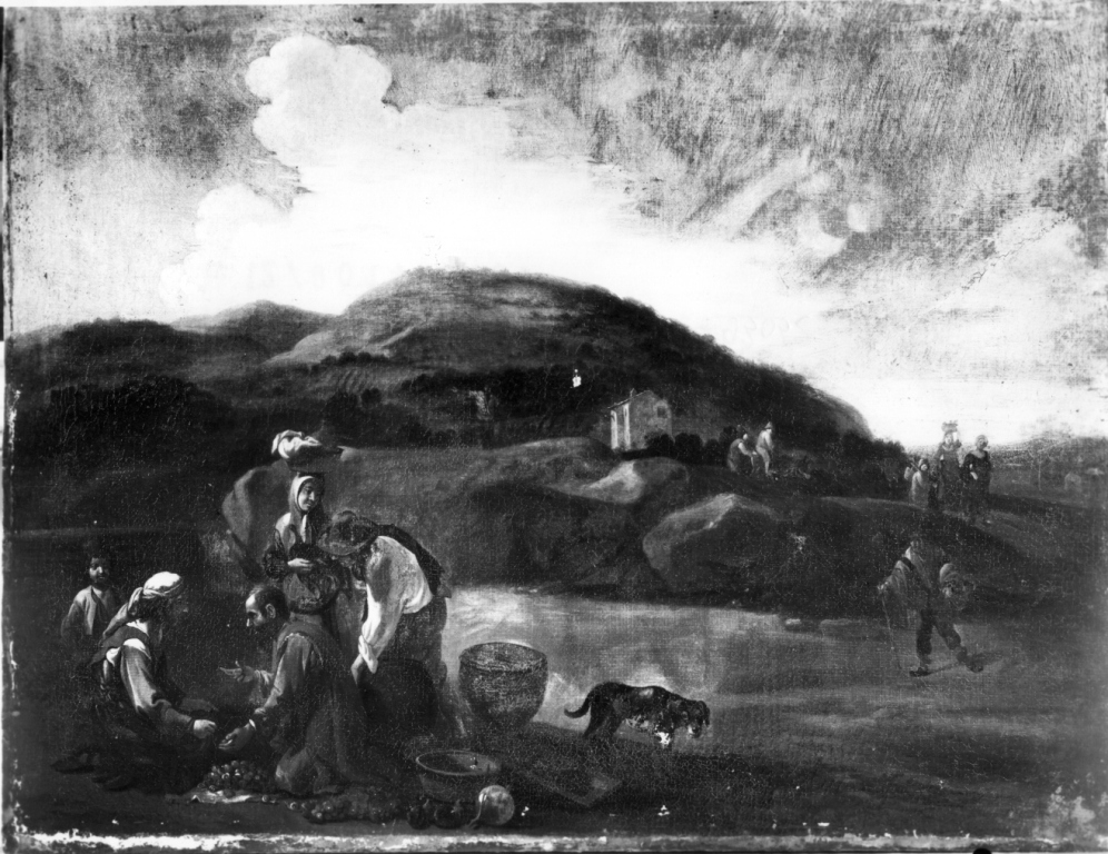 Bambocciata (dipinto) di Brill Paul (metà sec. XVII)