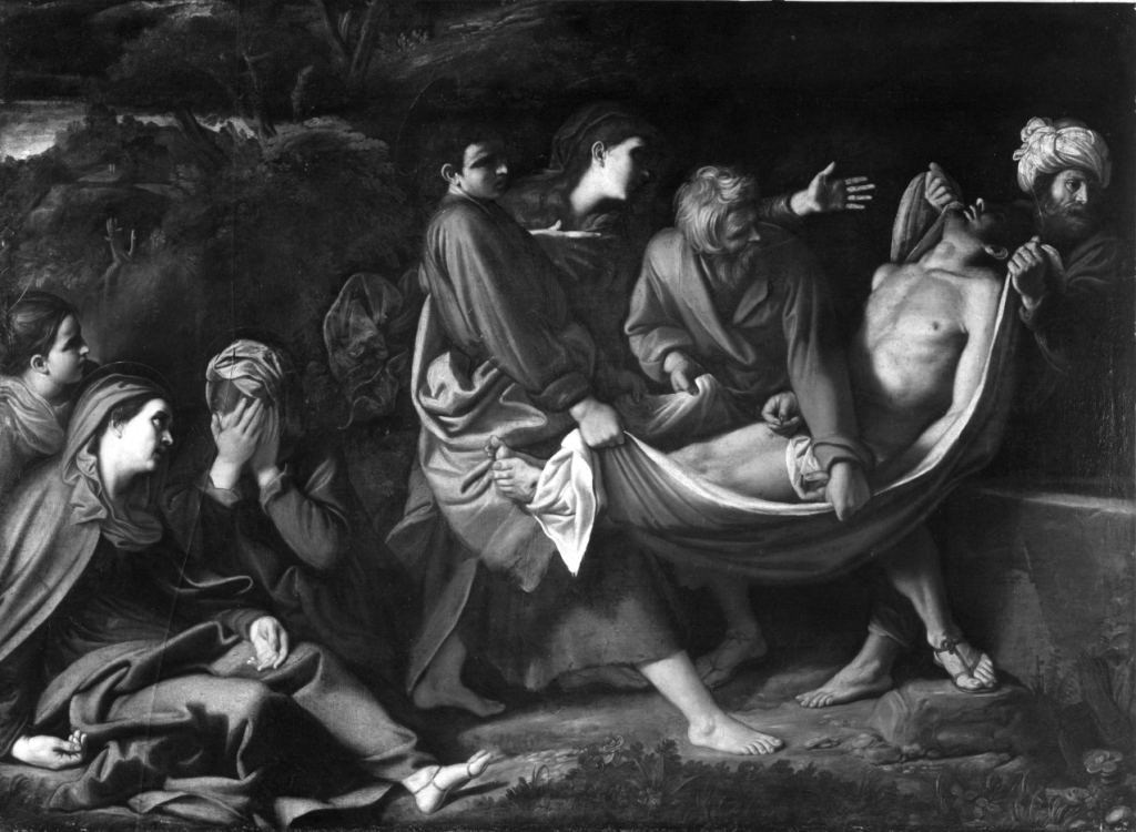 Sepoltura di Cristo (dipinto) di Badalocchio Sisto (sec. XVII)