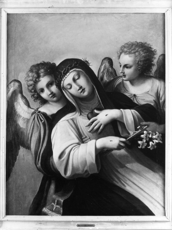 Estasi di Santa Caterina da Siena (dipinto) di Carracci Agostino (fine sec. XVI)