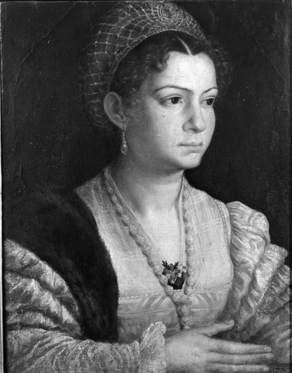 Ritratto di donna (dipinto) di Dell'Abate Niccolò (sec. XVI)