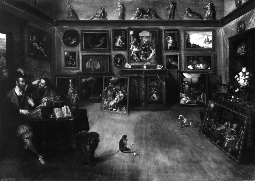 Bottega di un antiquario (dipinto) di Francken Frans il Giovane (sec. XVII)