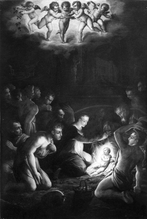 Presepio (dipinto) di Vasari Giorgio (sec. XVI)