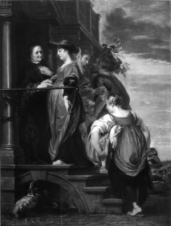 Visitazione (dipinto) di Mandekens Marten (sec. XVII)