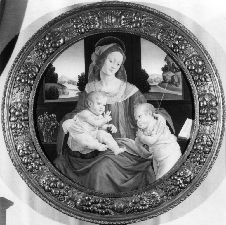 Madonna con Bambino e San Giovannino (dipinto) di Lorenzo di Credi (sec. XV)