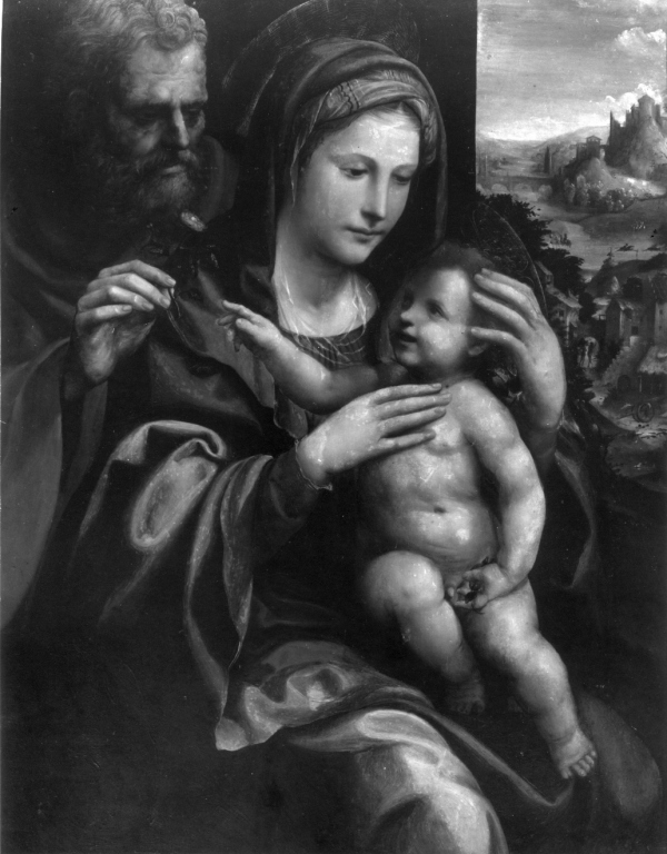 Sacra Famiglia (dipinto) di Bazzi Giovanni Antonio detto Sodoma (sec. XVI)